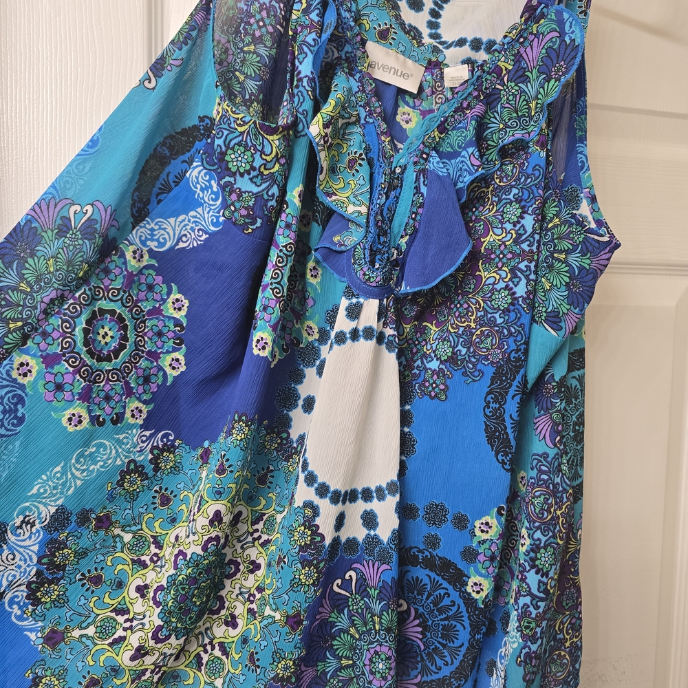 Avenue Multicolor Patterned Blouse
